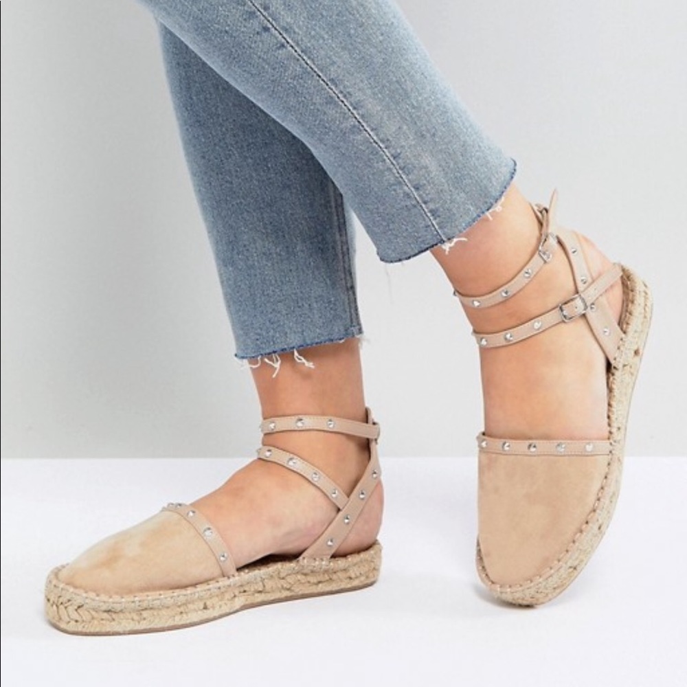NWOT ASOS Tan Espadrille Flats